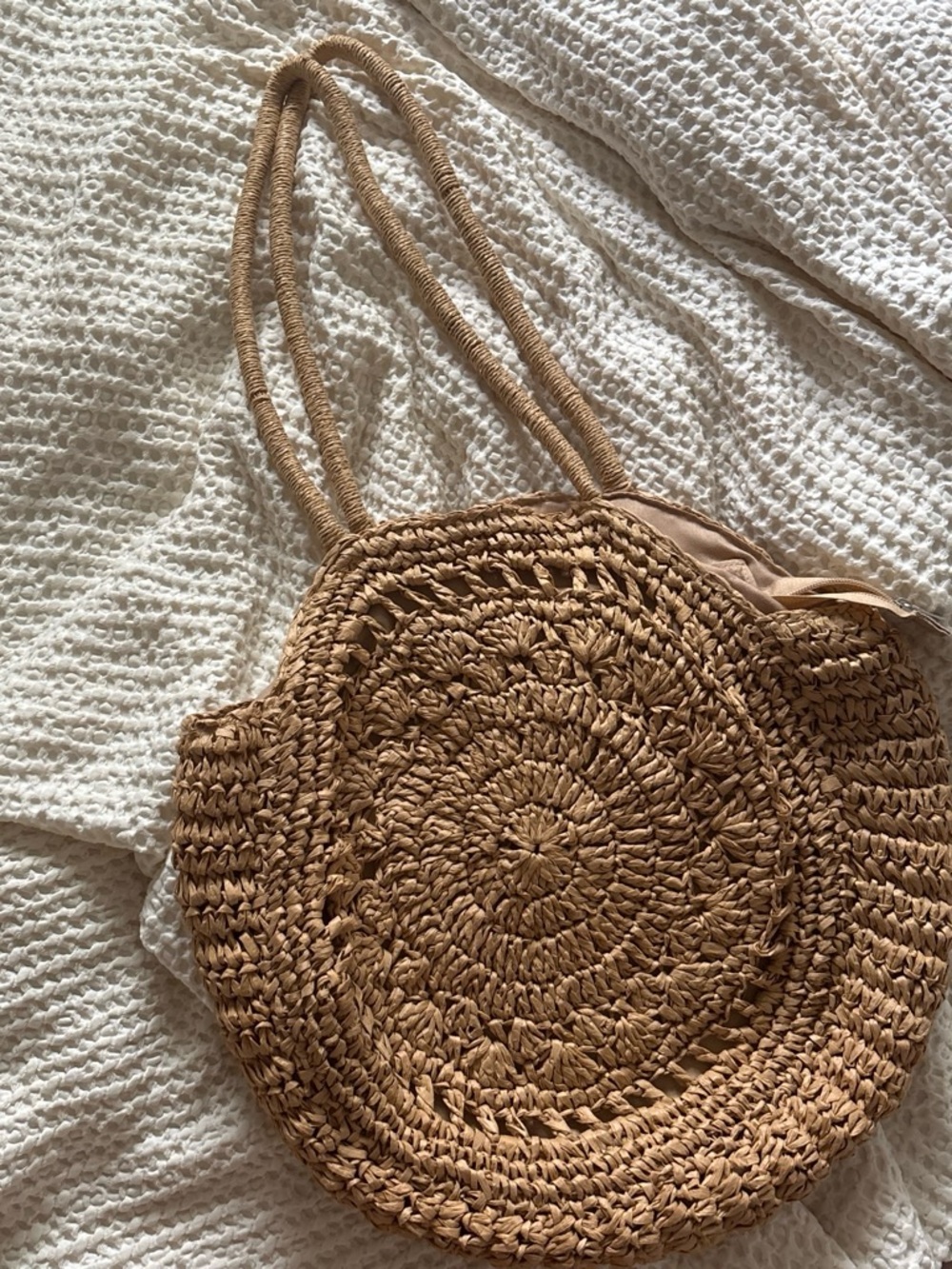 Woven Straw Beach Bag